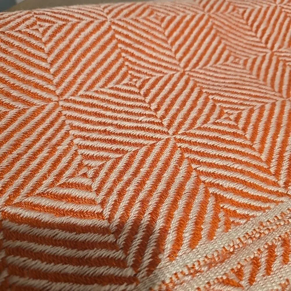 Hudson Bay Square Striped Blanket Polyester 5.5 Feet By 4.5 Feet